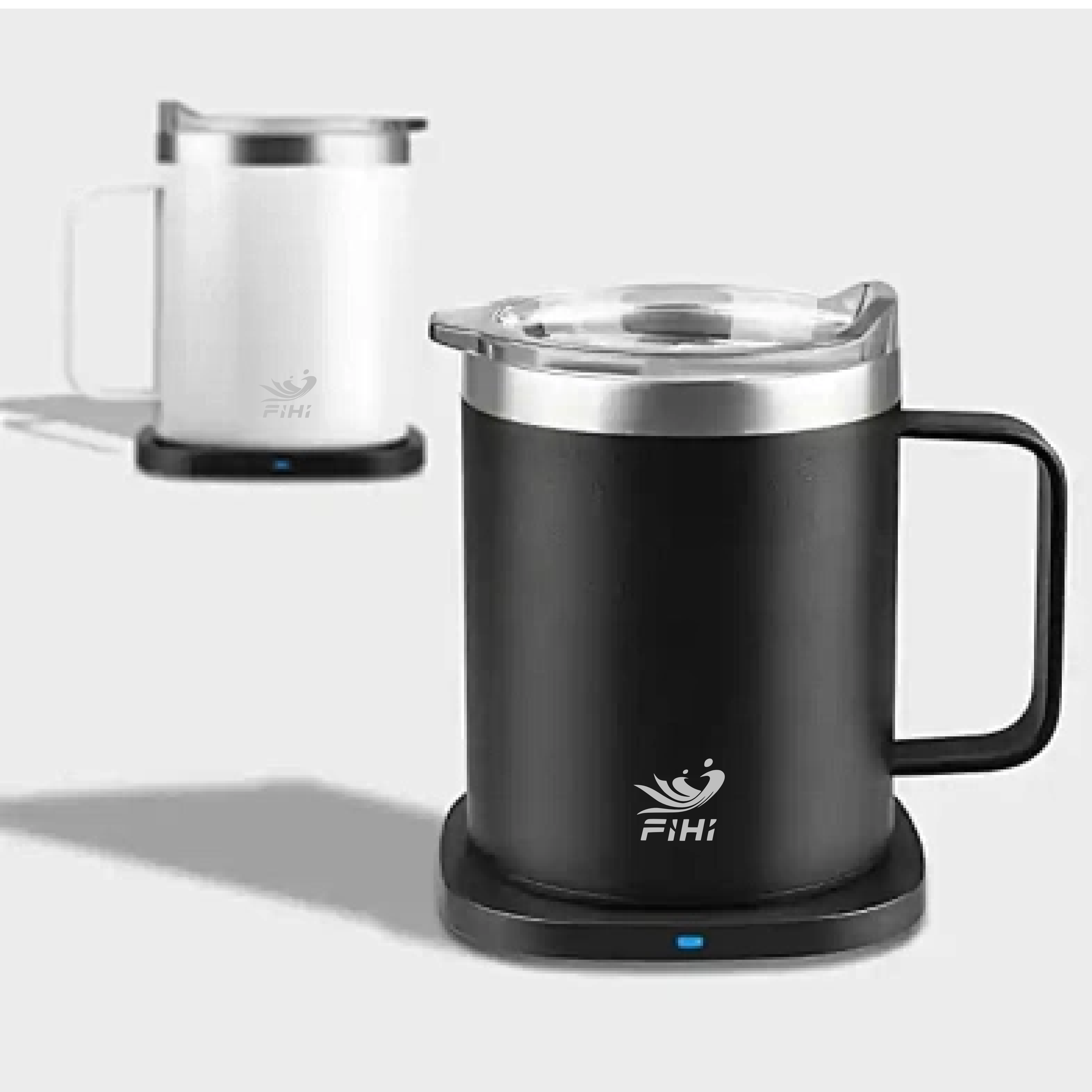 Cup Charging Multifunction 55 Degrees Constant Temperature Mug 2 In 1 With Stainless Steel Coffee Warm 300Ml Wireless Charger